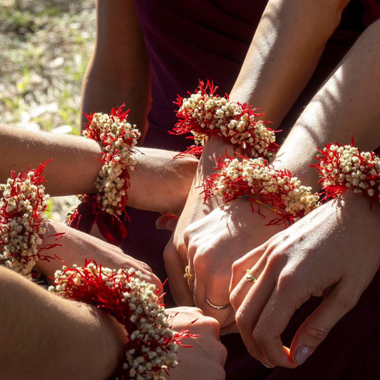 PULSERAS DE FLORES