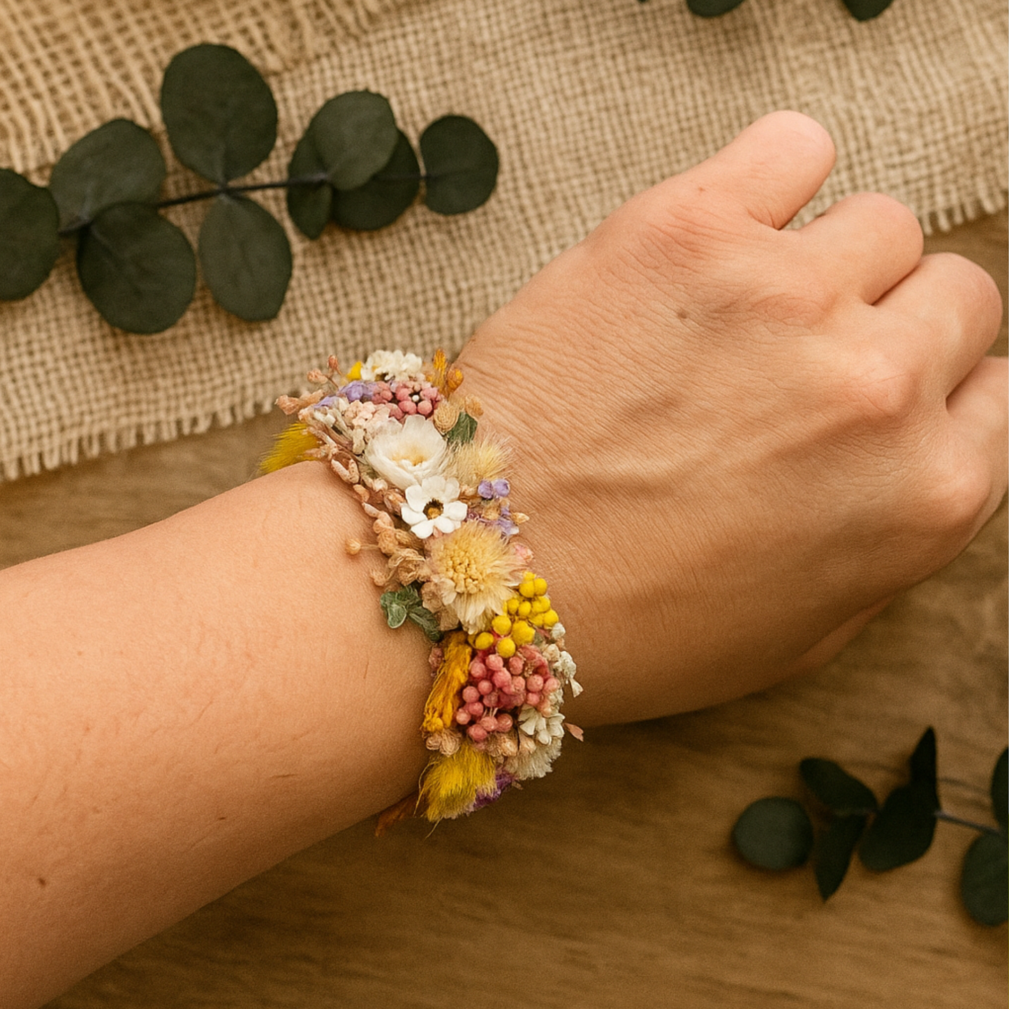 PULSERAS DE FLORES