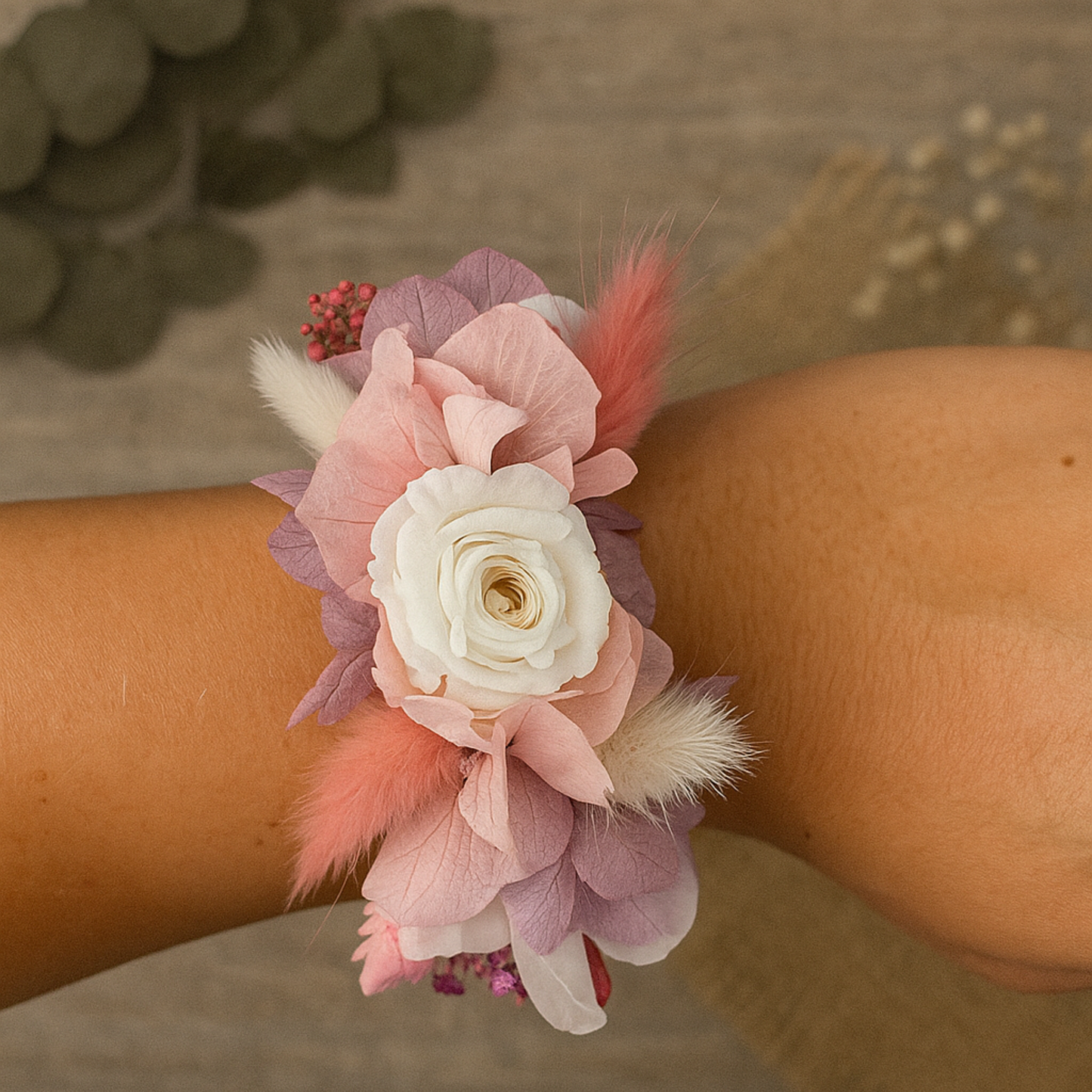 PULSERAS DE FLORES